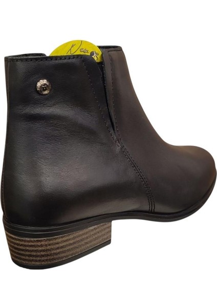 D25KB-4605 Kısa Topuk Fermuarlı Kadın Deri Bot fırsatları