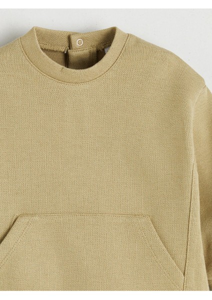 Lcw Peak Yeni Sezon Bisiklet Yaka Erkek Bebek Sweatshirt ve Pantolon 2'li