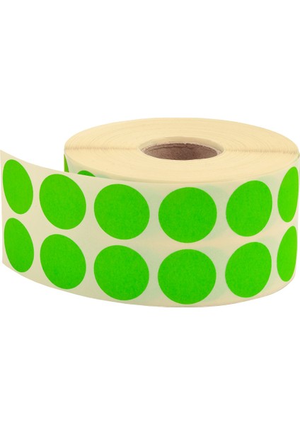 Nokta Etiketi 20 mm Florasan Yeşil 2500 Lü