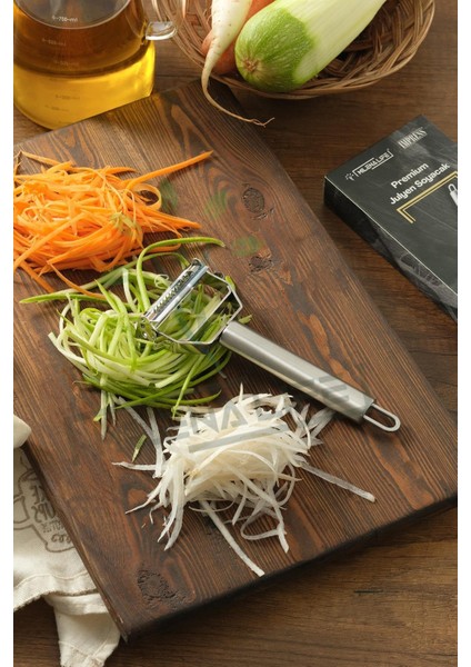 Pratik Paslanmaz Çelik Turbo Jülyen Meyve Sebze Soyucu Kesici Doğrayıcı A Kalite indirimleri