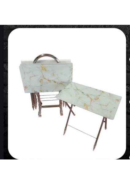 Çanta Zigon Sehpa, 4'lü Sehpa, Zigon Sehpa, Servis Sehpası, Camlı Sehpa, Krom Sehpa, Katlanır Sehpa