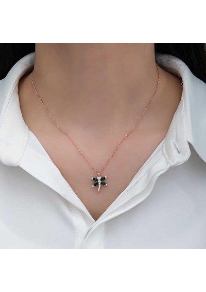 Gümüş Rose Yusufçuk Kadın Kolye modelleri