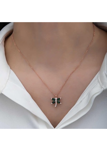 Gümüş Rose Yusufçuk Kadın Kolye indirimleri