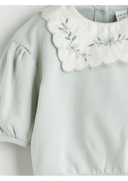 Lcw Peak Yeni Sezon Bisiklet Yaka Kız Bebek Sweatshirt ve Tayt 2'li