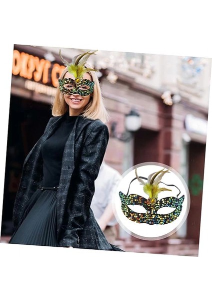 Siyah Kadife Parti Maskesi fiyatları