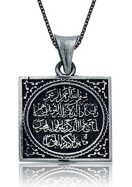 Hk Gümüş Kadın Kolye Nazar Duası |Gümüş Takı Hediyelik Ürünler