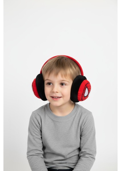 Spiderman Baskılı Erkek Çocuk Peluş Kulaklık