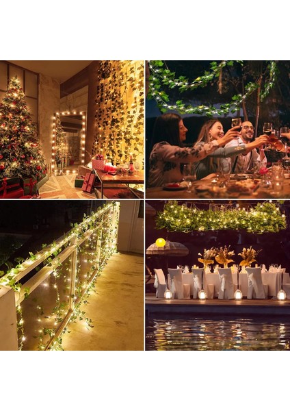 3 Metre Günışığı LED Işıklı Yeşil Yapay Sarmaşık – Dekoratif Aydınlatma ve Süsleme (Sarmaşık 230CM LED 300CM) indirimleri