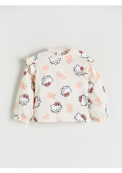 Lcw Peak Yeni Sezon Bisiklet Yaka Kız Bebek Sweatshirt ve Tayt 2'li modelleri