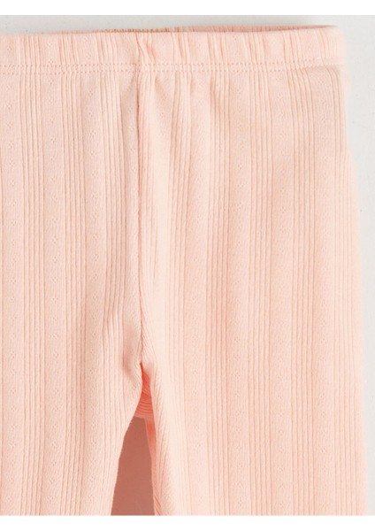 Lcw Peak Yeni Sezon Bisiklet Yaka Kız Bebek Sweatshirt ve Tayt 2'li