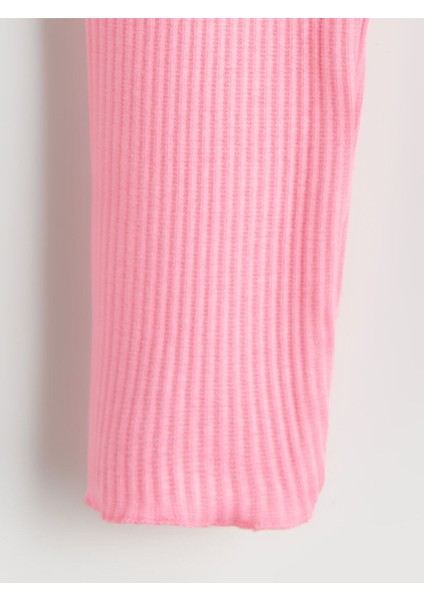 Lcw Yeni Sezon Bisiklet Yaka Barbie Baskılı Kız Bebek Sweatshirt ve Tayt 2'li Takım