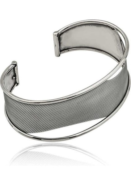 Gümüş Eskitme Desenli Bayan Bilezik fiyatları