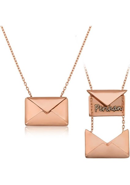 Hk Gümüş Kadın Kolye Sevgiliye Mektup |Gümüş Takı Hediyelik Ürünler