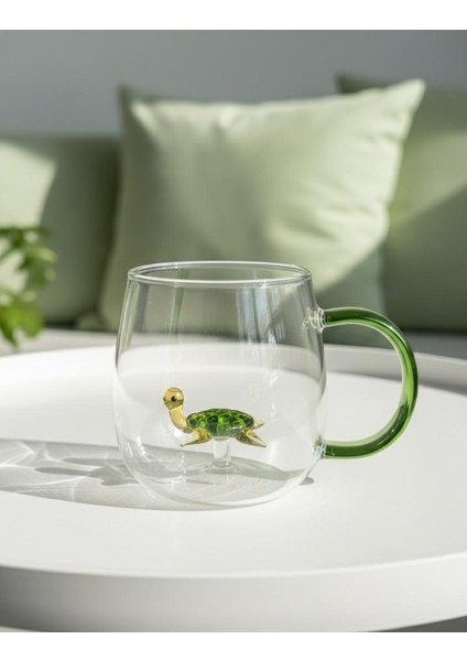 Brosilikat Cam 3D Figürlü Kupa