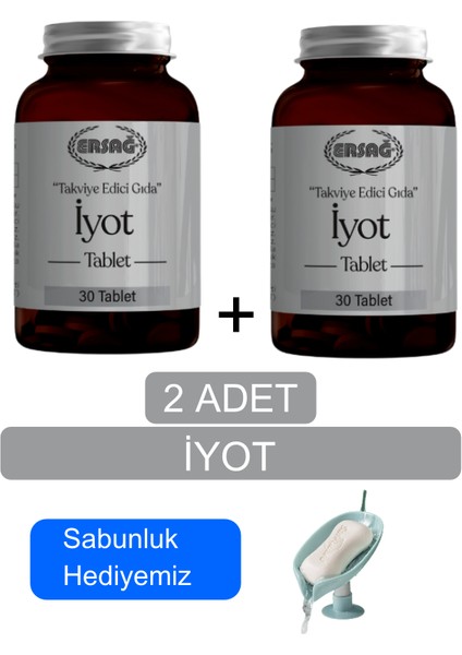 Iyot Tablet Takviye Gıda (2ADET) - Sabunluk Hediyemiz - 4051-022