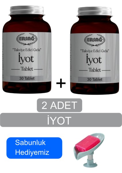 Iyot Tablet (2ADET)- Sabunluk Hediyemiz - 4051-08
