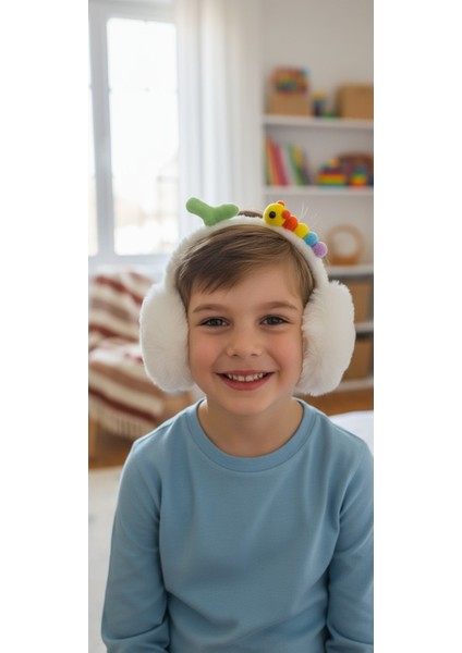 Tırtıl Desenli Peluş Kulaklık fiyatları