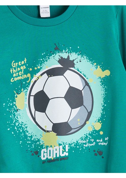 Lcw Yeni Sezon Baskılı Erkek Çocuk Sweatshirt ve Eşofman Alt 2'li modelleri