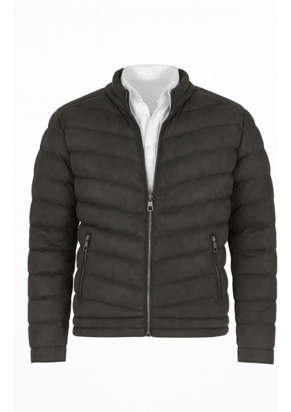 Rc Moon Slim Fit Erkek Süet Şişme Mont - 7446