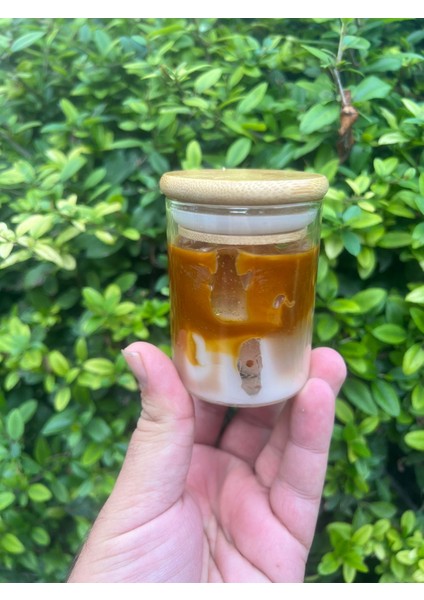 Buzlu Kahve Tasarımlı Dekoratif Mum Jel Parafin Kokulu Mum fiyatları