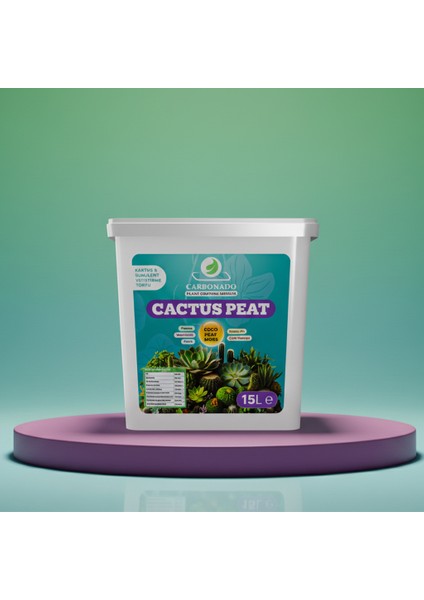 Cactus Peat 15 Litre Kaktüs ve Sukulent Yetiştirme Torfu