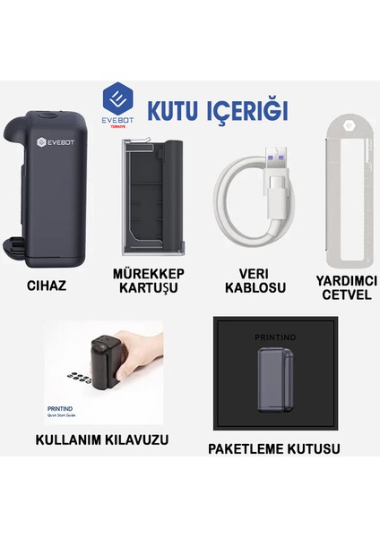 Printınd Taşınabilir El Tipi Püskürtmeli Yazıcı Hızlı Kuruyan Kalıcı Kartuş Yüzeye Logo Etiket Baskı fırsatları