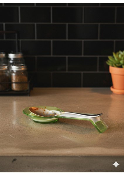 Tezgah Üstü Kirli Kaşık Tutucu – Hijyenik Damlama Önleyici Stand modelleri