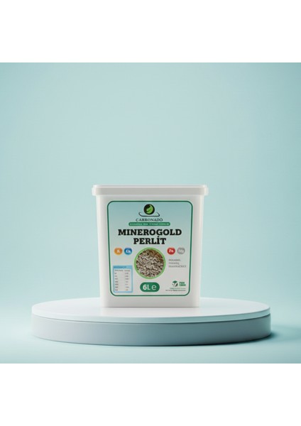Minerogold Perlit 6l | Doğal Toprak Havalandırıcı ve Su Düzenleyici | Organik Destek