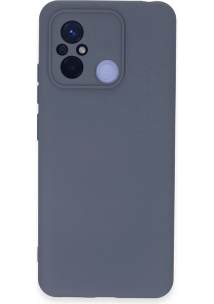 Xiaomi Redmi 12C Kılıf Nano Içi Kadife Silikon - Gri
