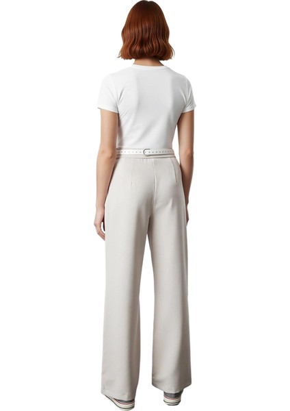 Kadın Geniş Paça Yüksek Bel Dokuma Pantolon Fonksiyonel Dayanıklı Kaliteli Konforlu Modern fiyatları