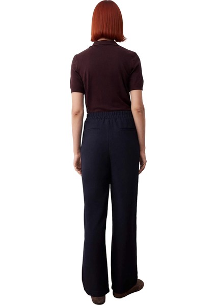 Kadın Yüksek Bel Geniş Paça Dokuma Kumaş Pantolon Fonksiyonel Dayanıklı Kaliteli Konforlu Şık fiyatları