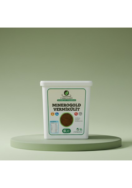 Minerogold Vermikülit 6l | Doğal Su Tutucu | Organik Tarım ve Bahçecilik Için