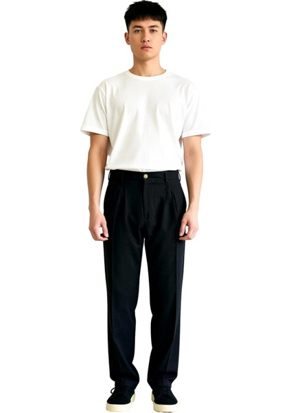 Smart Kesim Açık Haki Erkek Keten Görünümlü Pantolon Fonksiyonel Dayanıklı Kaliteli Modern