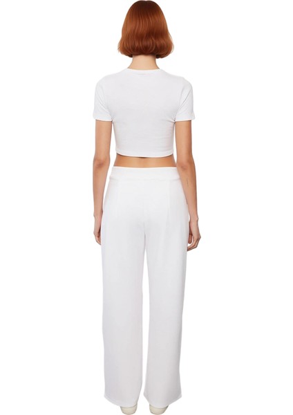 Kadın Yüksek Bel Geniş Paça Kumaş Pantolon Fonksiyonel Dayanıklı Kaliteli Konforlu Estetik fiyatları