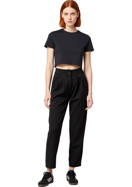 Kadın Havuç Kesim Şalvar Pantolon Fonksiyonel Dayanıklı Kaliteli Konforlu Estetik Premium Şık