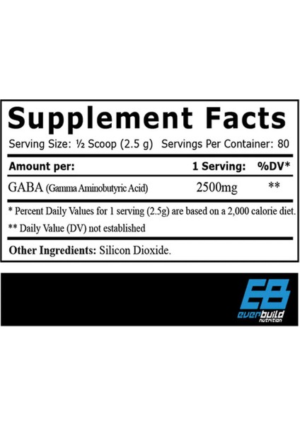 Everbuild Pure Gaba 2500 Mg 80 Servis Toz Form fiyatları