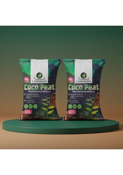 Cocopeat Hindistan Cevizi Torfu 10L X2 | Organik Bitki Toprağı | Avantaj Paket