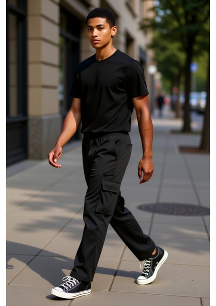 Erkek Teknik Kargo Jogger Pantolon Fonksiyonel Dayanıklı Kaliteli Konforlu Estetik Premium fırsatları