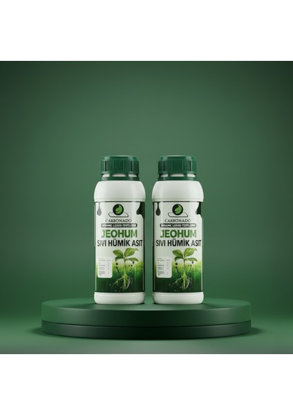 Jeohum Sıvı Hümik Asit 1l X2 | Organik Gübre | Bitkinin Organik Ilacı | Avantaj Paket