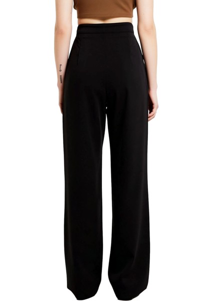 Kadın Geniş Paça Dokuma Pantolon Fonksiyonel Dayanıklı Kaliteli Konforlu Estetik Premium Şık fiyatları