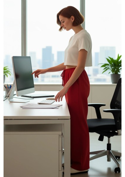 Kadın Müslin Dokuma Koyu Geniş Paça Pantolon Fonksiyonel Dayanıklı Kaliteli Konforlu Rahat fiyatları