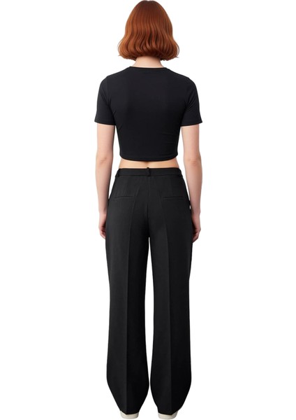 Kadın Elastan Karışımlı Geniş Paça Koyu Kahve Pantolon Fonksiyonel Dayanıklı Kaliteli Spor fiyatları