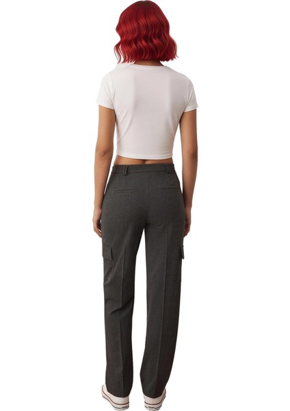 Kadın Düşük Bel Kargo Cepli Poliviskon Pantolon Fonksiyonel Dayanıklı Kaliteli Konforlu Şık fiyatları