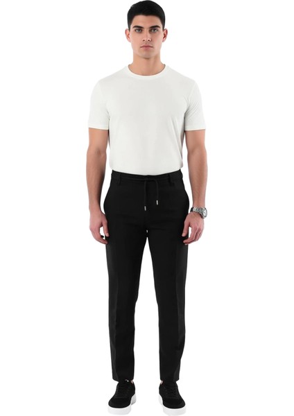 Kadın Için Slim Fit Kumaş Dokuma Pantolon Beli Bağlama Detaylı Açık Fonksiyonel Dayanıklı Şık