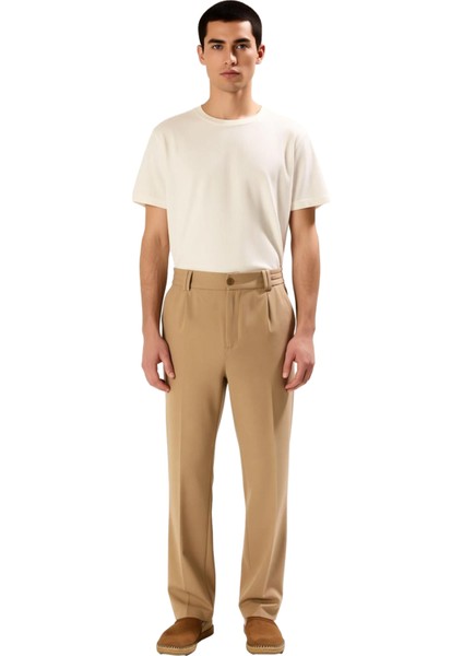 Erkek Geniş Paça Elastan Kumaş Pantolon Fonksiyonel Dayanıklı Kaliteli Konforlu Estetik Şık