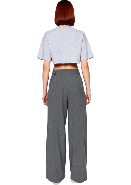 Kadın Wide Leg Dokuma Kumaş Pantolon Fonksiyonel Dayanıklı Kaliteli Konforlu Estetik Rahat fiyatları