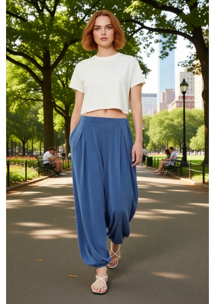 Kadın Modal Polyester Karışımlı Geniş Paça Pantolon Antrasit Fonksiyonel Dayanıklı Estetik fırsatları