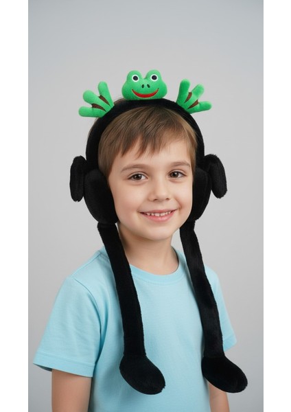 Kurbağa Desenli Ses Çıkartan Peluş Kulaklık fiyatları