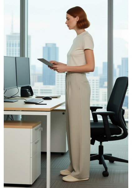 Kadın Geniş Paça Pilili Dokuma Pantolon Fonksiyonel Dayanıklı Kaliteli Konforlu Estetik Şık modelleri