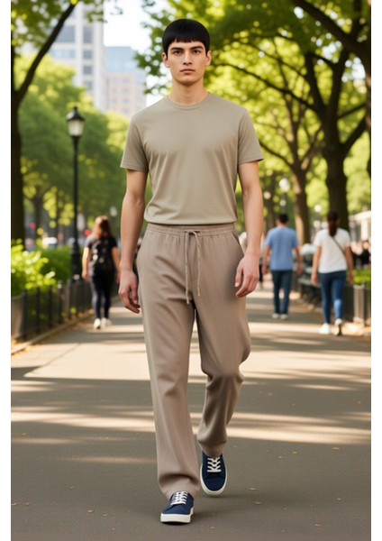 Kadın Keten Regular Fit Yüksek Bel Pantolon Fonksiyonel Dayanıklı Kaliteli Konforlu Modern fırsatları